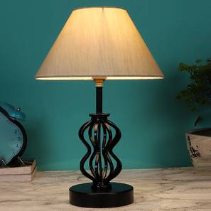 Blair Off-White Cotton Table Lamp With Iron Base-image-30