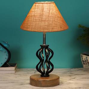 devansh Sutton Beige Jute Table lamp with Wood & Iron Base-picture-12