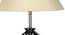 Lilith Off-White Cotton Table Lamp With Wood And Iron Base (White) by Urban Ladder - Ground View Design 1 - 743707
