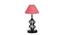 Izabella Pink Jute Table Lamp With Iron Base (Pink) by Urban Ladder - Front View Design 1 - 743737