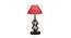 Izabella Pink Jute Table Lamp With Iron Base (Pink) by Urban Ladder - Design 1 Side View - 743744
