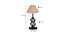 Kaylani Beige Jute Table Lamp With Iron Base (Beige) by Urban Ladder - Design 1 Dimension - 743755