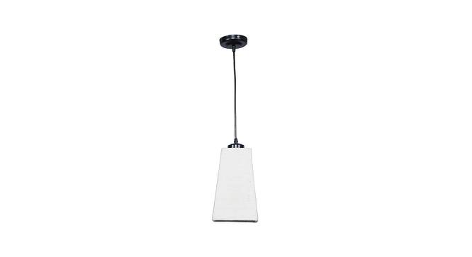 Bella White Jute Pyramid Hanging Lamp by Urban Ladder - Front View Design 1 - 743795