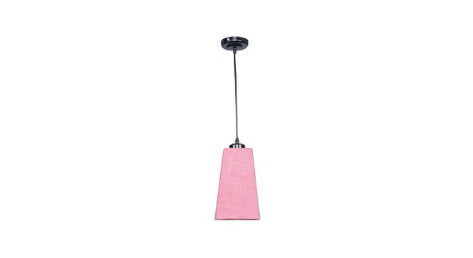 Aaliyah Pink Jute Pyramid Hanging Lamp by Urban Ladder - Front View Design 1 - 743867