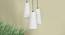 Quinn White conical Jute Cluster Hanging lamp by Urban Ladder - Design 1 Side View - 743874