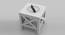 Handcrafted Wooden Square End Table AFR4587 (White Finish) by Urban Ladder - Front View Design 1 - 744013