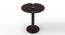 Round Wooden Spindle Side Table for Living Room with Pedestal End Table AFR7392 (Walnut Finish) by Urban Ladder - Front View Design 1 - 744016