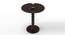 Round Wooden Spindle Side Table for Living Room with Pedestal End Table AFR7392 (Walnut Finish) by Urban Ladder - Front View Design 1 - 744016