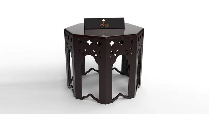 Wooden End Table Octagonal Shape In Walnut Finish AFR4722 (Walnut Finish) by Urban Ladder - Front View Design 1 - 744017
