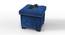 Eccentric Stool Cum End Table with Storage AFR4677 (Blue Finish) by Urban Ladder - Front View Design 1 - 744018