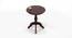 Teak Wood Round Carved Table Corner Side Table AFR7298 (Walnut Finish) by Urban Ladder - Design 1 Side View - 744023