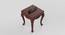Gracious Hand Carved Teak Wood End Table for Home Décor AFR4639 (Brown Finish) by Urban Ladder - Design 1 Side View - 744034