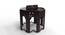 Wooden End Table Octagonal Shape In Walnut Finish AFR4722 (Walnut Finish) by Urban Ladder - Design 1 Side View - 744036