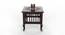 Mango Wood Walnut Finish Handmade Carving Classic Side Table for Living Room AFR7370 (Brown Finish) by Urban Ladder - Ground View Design 1 - 744044