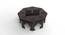 Wooden Chowki Octagonal Shape In Walnut Finish (Brown) by Urban Ladder - Ground View Design 1 - 744049