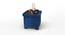Eccentric Stool Cum End Table with Storage AFR4677 (Blue Finish) by Urban Ladder - Ground View Design 1 - 744053