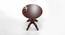 Teak Wood Round Carved Table Corner Side Table AFR7298 (Walnut Finish) by Urban Ladder - Rear View Design 1 - 744056