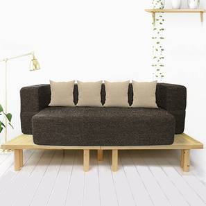 Sofa Cum Bed Design 4 Seater Fold Out Sofa cum Bed In Brown Colour