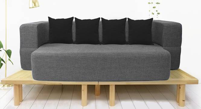 Fabric Sofa cum Bed- Grey (Grey) by Urban Ladder - Front View Design 1 - 744252