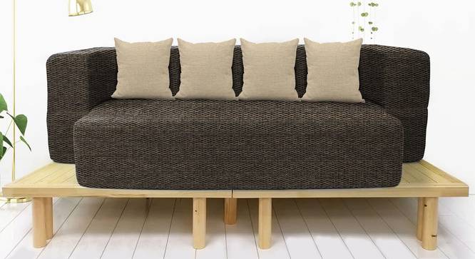 Fabric Sofa cum Bed- Brown (Brown) by Urban Ladder - Front View Design 1 - 744263