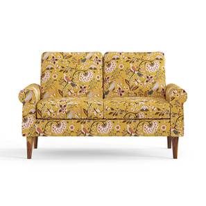 Sofa Design Colonial 3 Seater Fabric Loveseat in Yellow Dragonfruit Colour