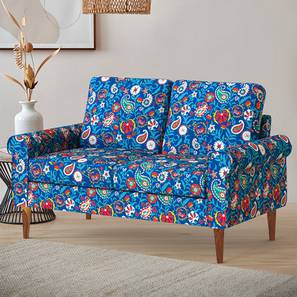 Sofa Design Colonial 3 Seater Fabric Loveseat in India Paisleys Colour