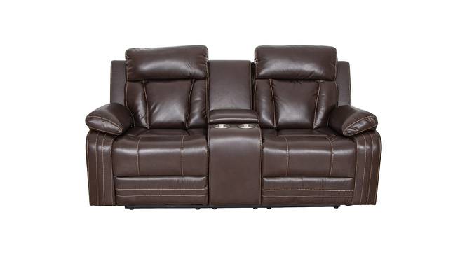 Vista Leatherette Manual Recliner 2 Seater (Brown, Two Seater) by Urban Ladder - Front View Design 1 - 744608