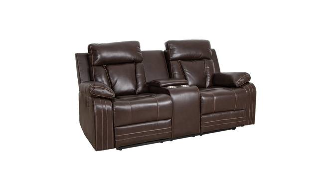 Vista Leatherette Manual Recliner 2 Seater (Brown, Two Seater) by Urban Ladder - Design 1 Side View - 744611