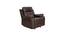 Vista Leatherette Manual Recliner 1 Seater With Glider (Brown, One Seater) by Urban Ladder - Design 1 Side View - 744612