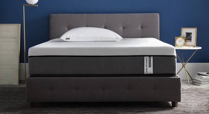 Original Orthopaedic Graphite Queen Size High Resilience Foam Mattress (Queen, 72 x 60 in Mattress Size, 8 in Mattress Thickness (in Inches)) by Urban Ladder - - 