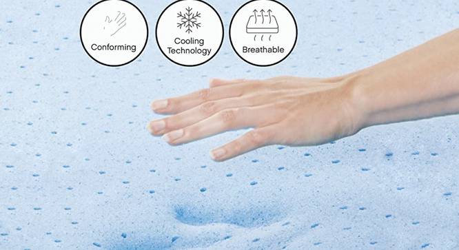 Dreamer Orthopaedic Memory Foam Dual Comfort Double Size Mattress (5 in Mattress Thickness (in Inches), 78 x 48 in (Standard) Mattress Size, Double) by Urban Ladder - - 