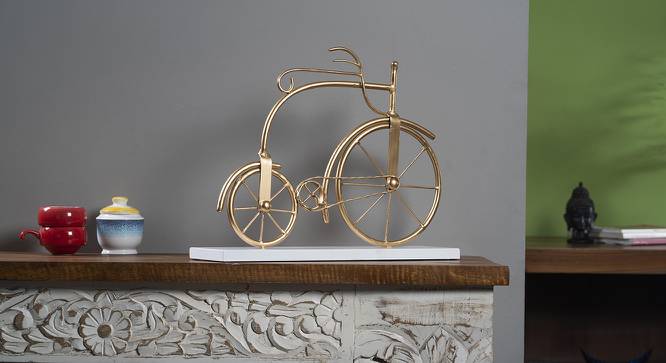 T-British Cycle Table Decor (Multicolor) by Urban Ladder - Design 1 Side View - 746743