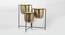 U-Krisha Three In One Gold & Black Planter (Multicolor) by Urban Ladder - Front View Design 1 - 746811