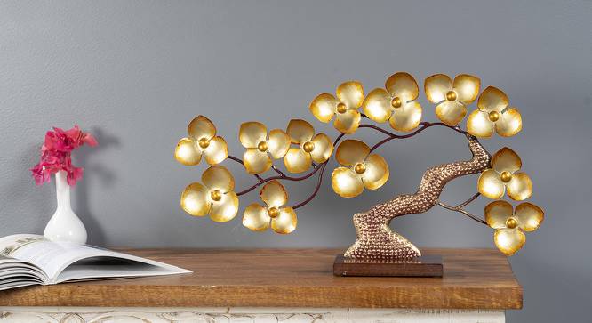 F- Aria Gold Tree Table Decor (Multicolor) by Urban Ladder - Design 1 Side View - 746820
