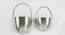 U-Saira Nickel Wall Planter Set Of 2 (Multicolor) by Urban Ladder - Design 1 Side View - 746823