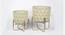 U-Ekta Beige & Gold Planter Set Of 2 (Multicolor) by Urban Ladder - Front View Design 1 - 746891
