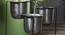 U-Krisha Three In One Gunmetal & Black Planter (Multicolor) by Urban Ladder - Design 1 Side View - 746932