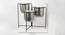 U-Krisha Three In One Gunmetal & Black Planter (Multicolor) by Urban Ladder - Design 1 Dimension - 747029