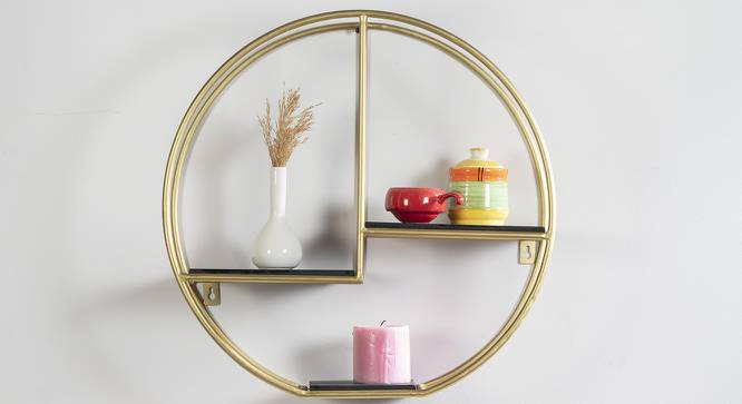 U-Circle 3 Wall Shelves (Multicolor) by Urban Ladder - Design 1 Side View - 747147