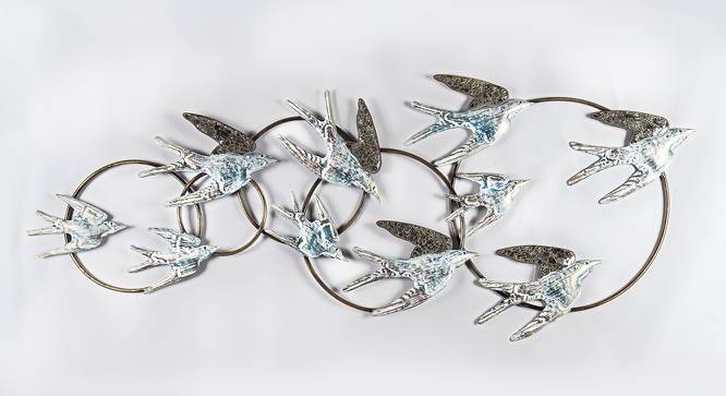 W-Flying Cluster Bird Wall Decor (Multicolor) by Urban Ladder - Front View Design 1 - 747168