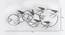 W-Flying Cluster Bird Wall Decor (Multicolor) by Urban Ladder - Design 1 Dimension - 747253