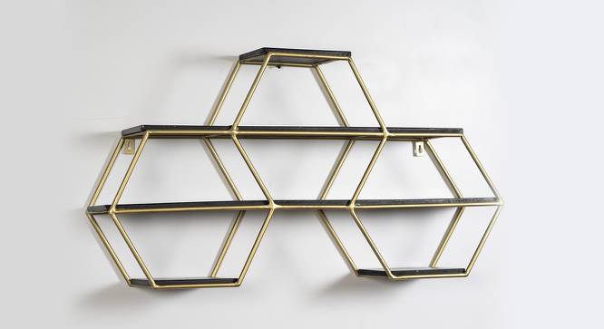 U-Hexagon Floating Wall Shelves (Multicolor) by Urban Ladder - Front View Design 1 - 747306