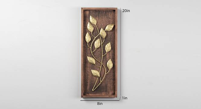 W-Noah Leaf Wall Decor (Multicolor) by Urban Ladder - Design 1 Dimension - 747332