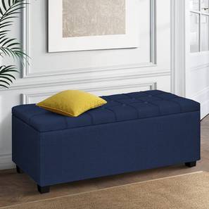 Ottomans Design Harper Ottoman With Storage (Blue)