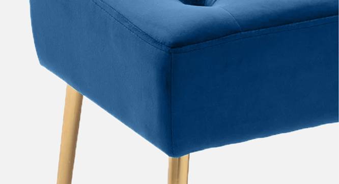 Paul Ottoman in Velvet Fabric (Blue) by Urban Ladder - Design 1 Side View - 747645