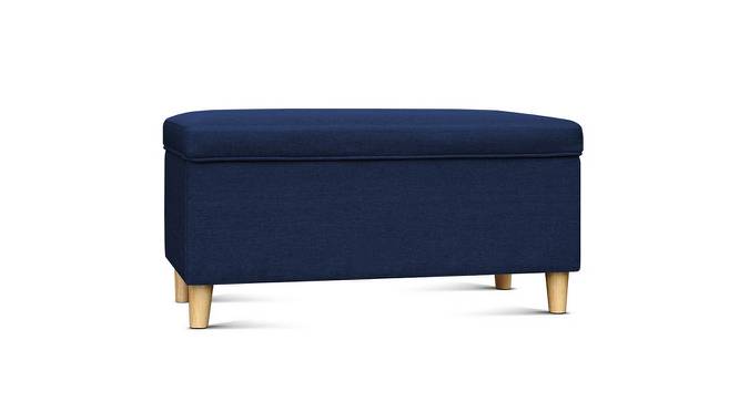 Oliver Ottoman With Storage (Blue) by Urban Ladder - Front View Design 1 - 747665