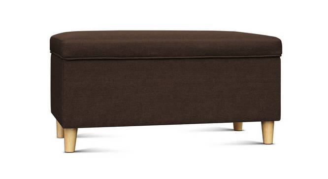 Oliver Ottoman With Storage (Brown) by Urban Ladder - Front View Design 1 - 747667