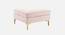 Cannon Ottoman In Velvet Fabric (Pink) by Urban Ladder - Front View Design 1 - 747913