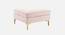 Cannon Ottoman In Velvet Fabric (Pink) by Urban Ladder - Front View Design 1 - 747913