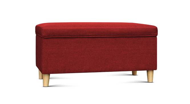 Oliver Ottoman With Storage (Red) by Urban Ladder - Front View Design 1 - 747923